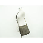 Fendi Zucchino Shoulder Bag Pochette Canvas Brown — view 6