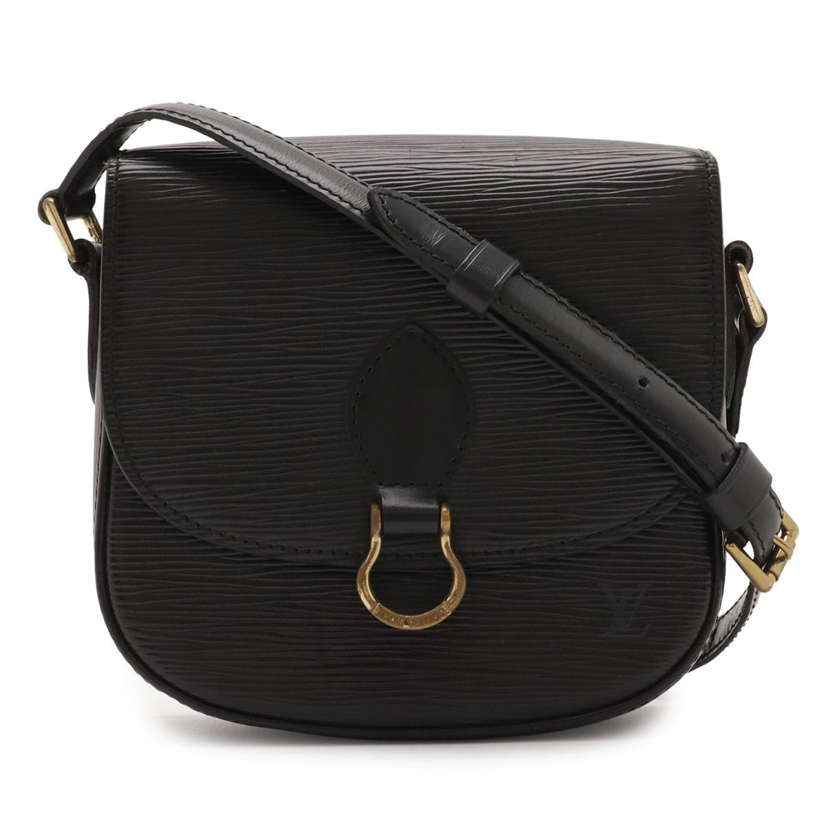 Louis Vuitton Epi Mini Saint Cloud Shoulder Bag Pochette Crossbody Leather Noir