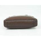 Louis Vuitton Euron Utah Leather Business Bag Handbag Cafe Brown — view 3