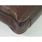 Louis Vuitton Euron Utah Leather Business Bag Handbag Cafe Brown — view 4