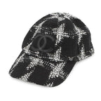 Chanel Cap CC Logo Tweed Cotton M Hat Black