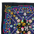 Hermes Scarf Silk Carre 90 Petite Main Seamstress Black — view 2