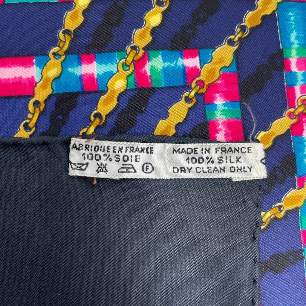 Hermes Scarf Silk Carre 90 Petite Main Seamstress Black — view 9
