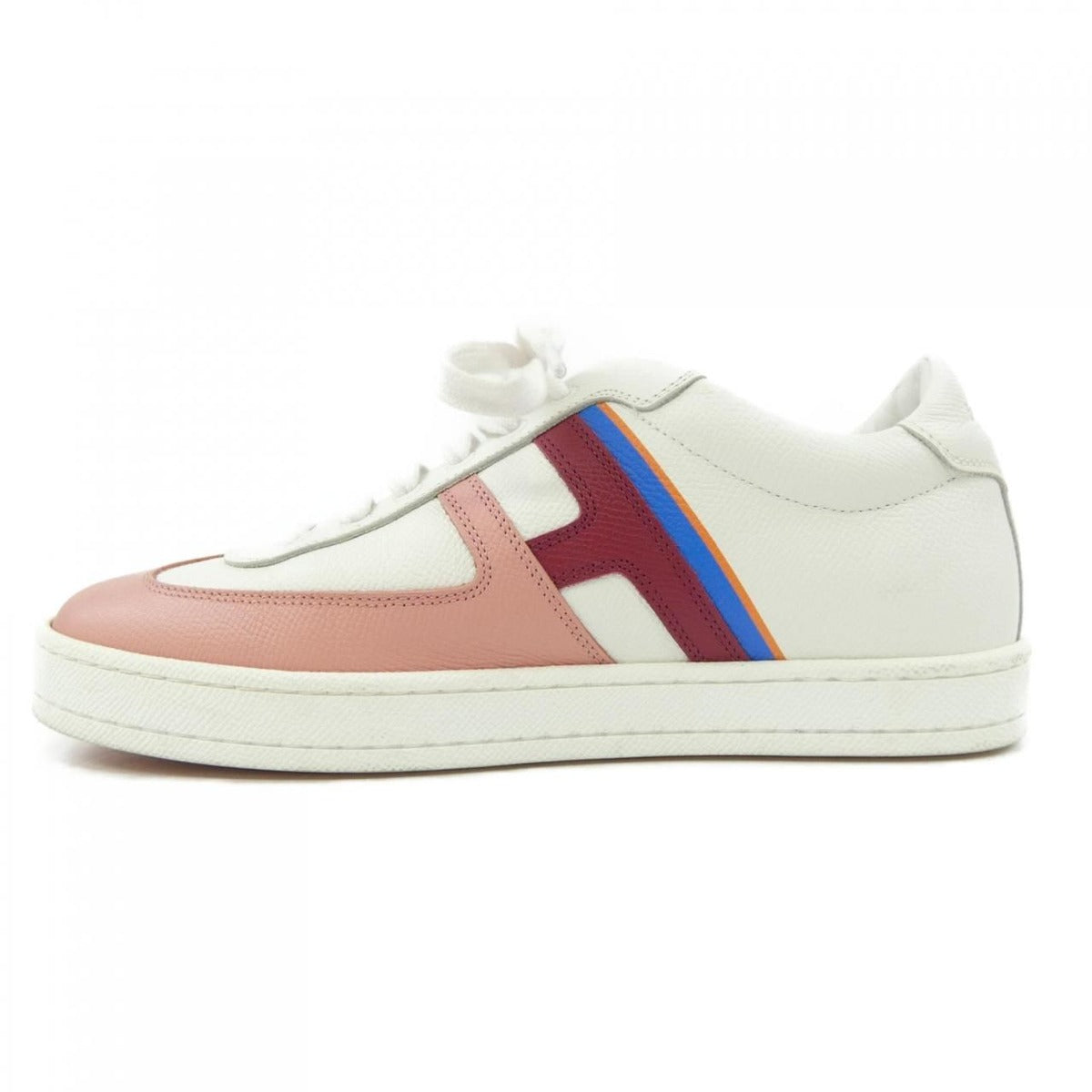 Hermes Boomerang Sneakers White 38 Pink Red Blue — view 2