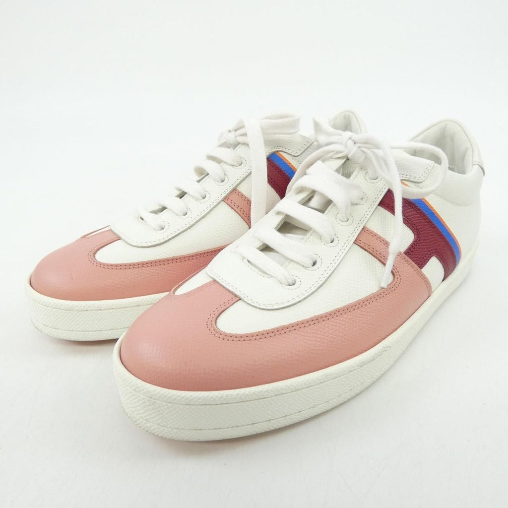 Hermes Boomerang Sneakers White 38 Pink Red Blue — view 3