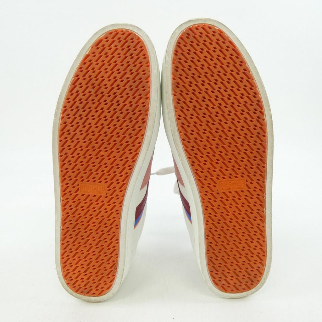 Hermes Boomerang Sneakers White 38 Pink Red Blue — view 4