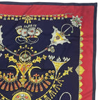 Hermes Scarf Carre 90 Parures Des Sables Desert Silk Red — view 3