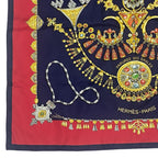 Hermes Scarf Carre 90 Parures Des Sables Desert Silk Red — view 4