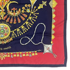 Hermes Scarf Carre 90 Parures Des Sables Desert Silk Red — view 5