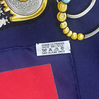 Hermes Scarf Carre 90 Parures Des Sables Desert Silk Red — view 8