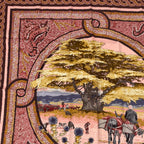 Hermes Carre 90 Under the Cedar Sous le Cedre Silk Scarf Pink — view 4