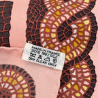 Hermes Carre 90 Under the Cedar Sous le Cedre Silk Scarf Pink — view 6