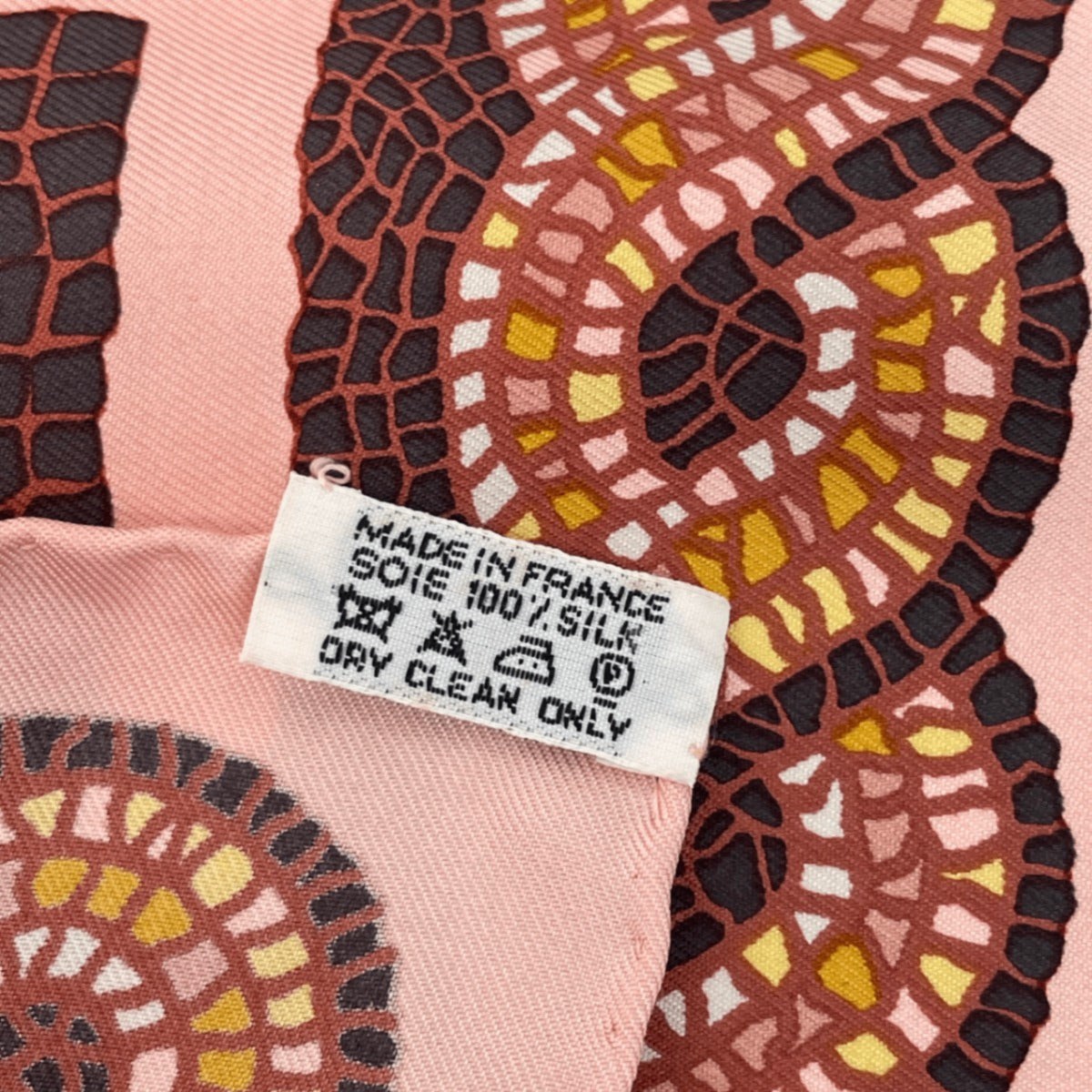 Hermes Carre 90 Under the Cedar Sous le Cedre Silk Scarf Pink — view 6