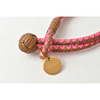 Bottega Veneta Bracelet Bangle Intrecciato Double Pink Brown — view 2