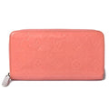 Louis Vuitton Wallet Round Zipper Vernis Rose Rich