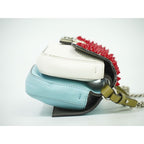 Fendi Double Micro Baguette Studded 2-Way Shoulder Bag Handbag Leather — view 3