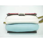Fendi Double Micro Baguette Studded 2-Way Shoulder Bag Handbag Leather — view 4