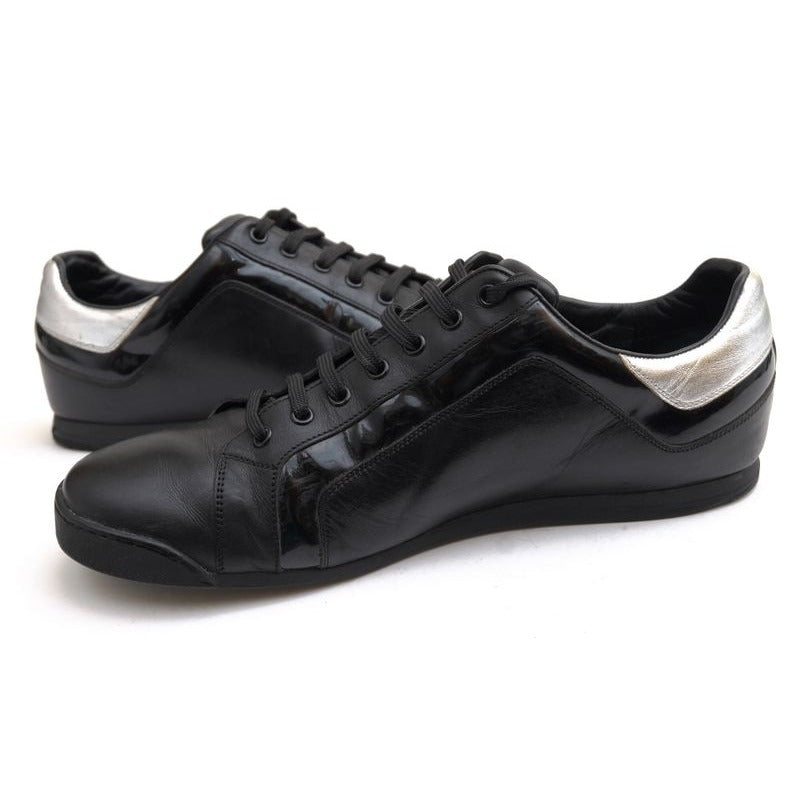 Louis Vuitton Shoes Sneakers Low Cut Leather Black — view 3