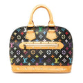 Louis Vuitton Monogram Multicolor Alma Noir Black Leather