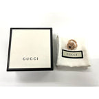 Gucci Michele Period Stone Faux Pearl Flower Ring 14 — view 9