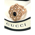 Gucci Michele Period Stone Faux Pearl Flower Ring 14