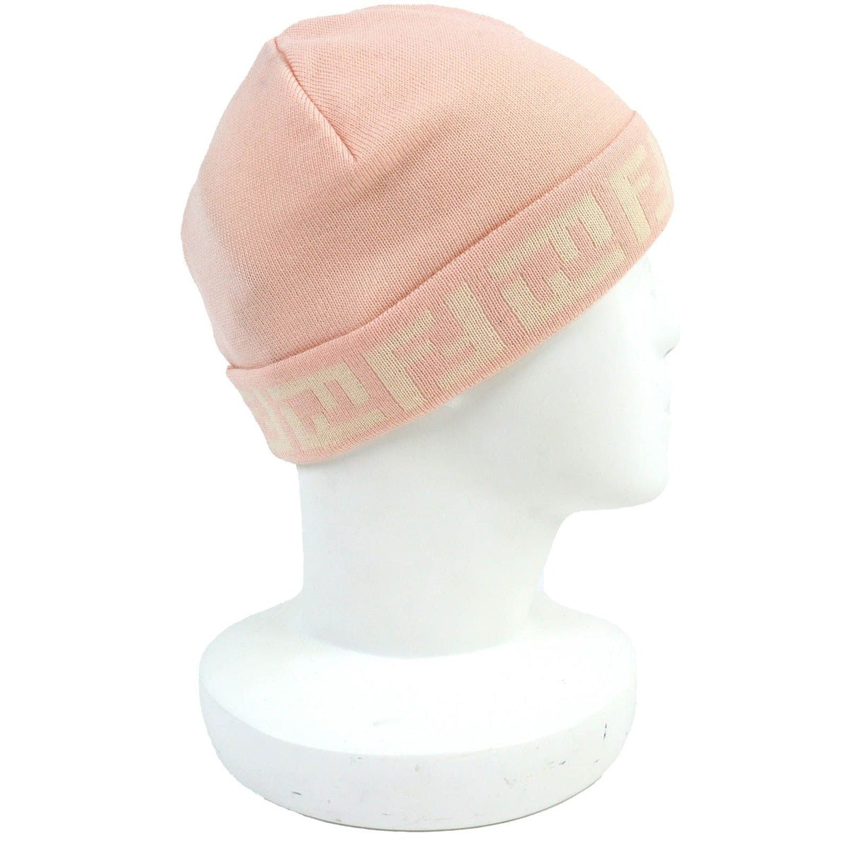 Fendi Wool Zucca Pattern Knit Cap Beanie Pink — view 4