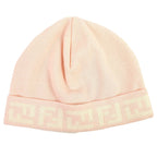 Fendi Wool Zucca Pattern Knit Cap Beanie Pink — view 5