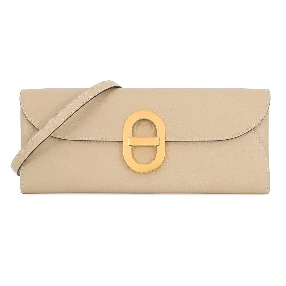 Hermes Wallet Chaine D'ancre to Go Trench Gold Epsom