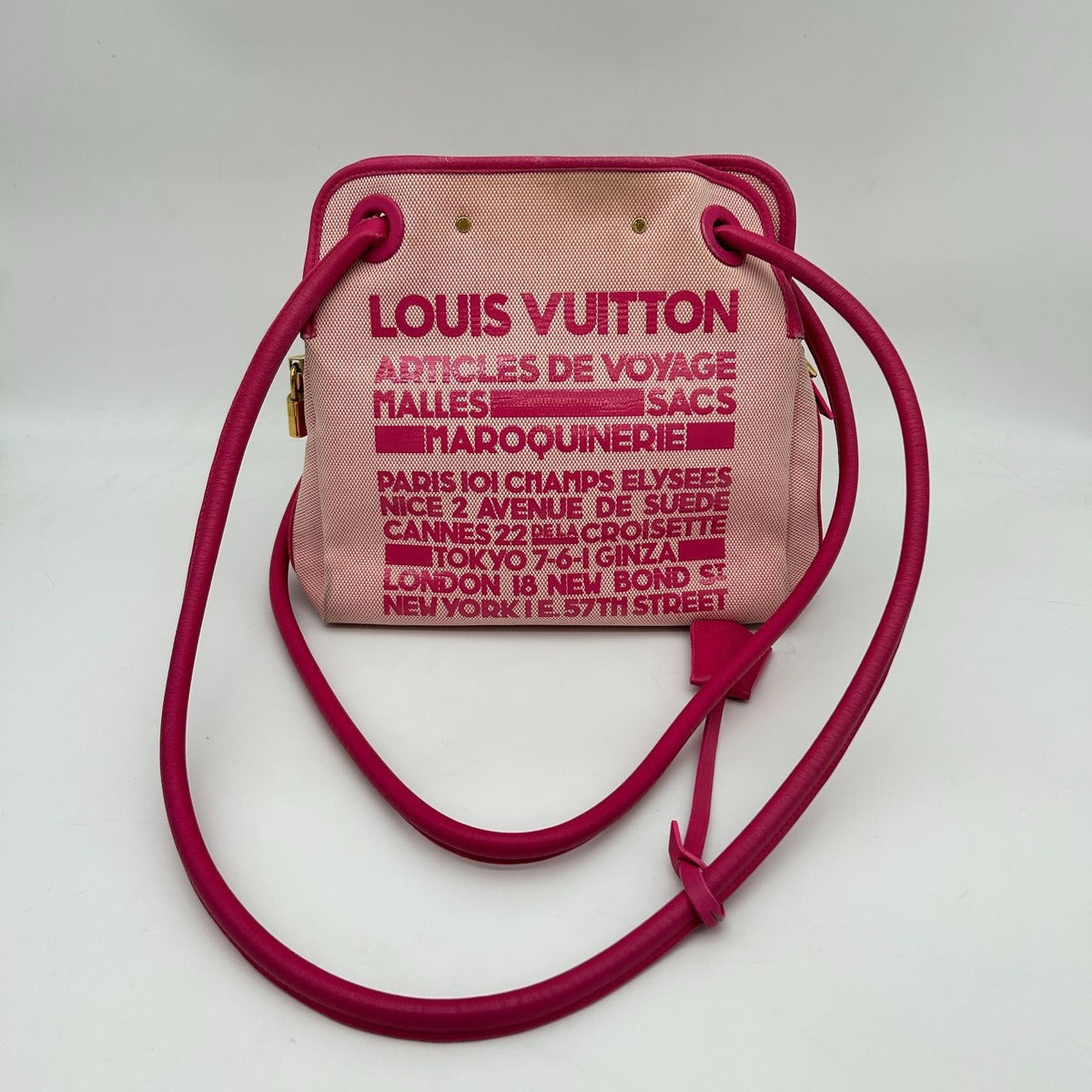 Louis Vuitton Shoulder Bag Rider Cruise Collection Limited Canvas Pink