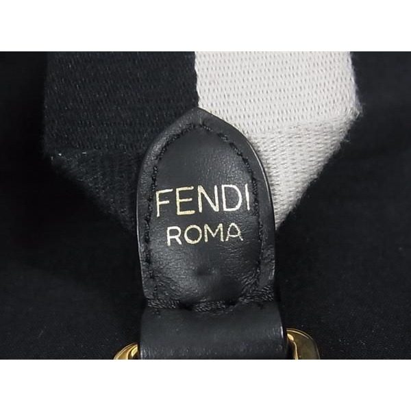 Fendi Fila Collaboration Strap Canvas Leather Bag — view 5