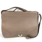 Hermes Handbag Victoria Messenger Bag Taurillon Clemence Etoupe Gray — view 2