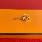 Hermes Everchaine Dancre Silver 925 Ring No 8 Accessory Jewelry 402-3 — view 3