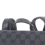 Gucci GG Canvas Leather Backpack Black — view 2