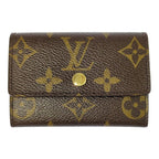 Louis Vuitton Monogram Portomonepla Business Card Holder Pass Case ID Wallet
