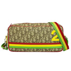 Christian Dior Trotter Rasta Shoulder Bag Pochette Brown Multicolo