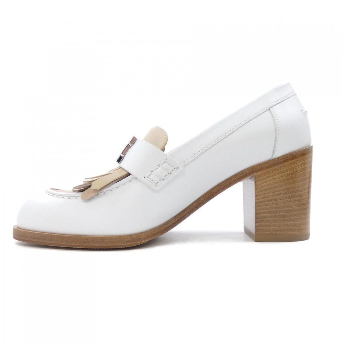 Hermes Elysee 70 Heel Moccasins Shoes — view 2
