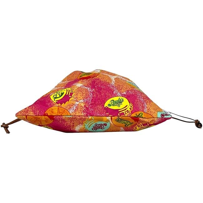 Loewe Drawstring Pouch Ring Orange Pink Paurazibiza — view 4