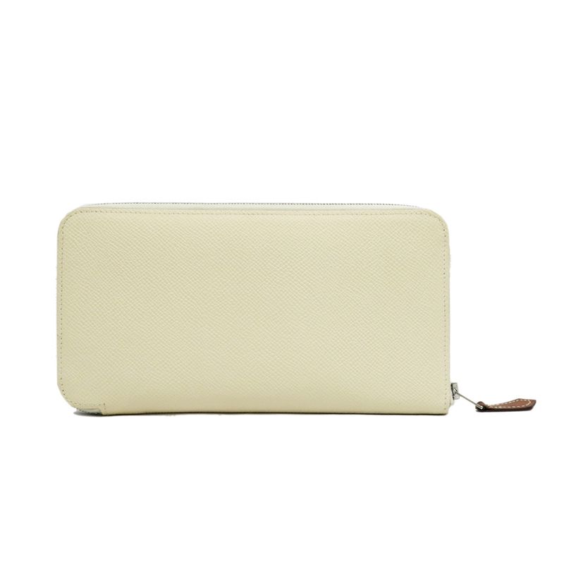 Hermes Azap Long Silk-in Epson Cles Silver Hardware Ivory-lea — view 2