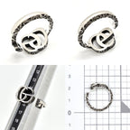 Gucci Double Key Motif Ring Aging Finish Star Silver — view 7