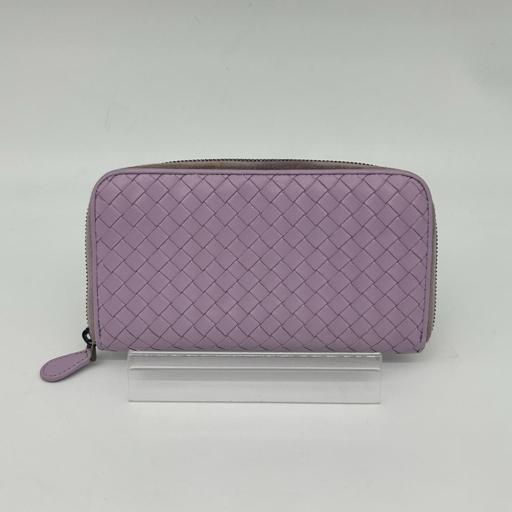 Bottega Veneta Intreccia Zip Around Leather Wallet — view 2