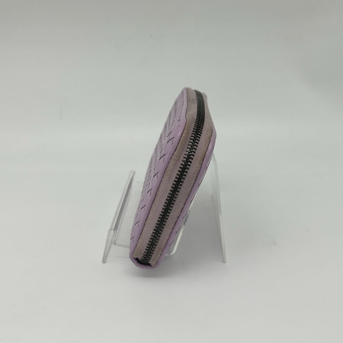 Bottega Veneta Intreccia Zip Around Leather Wallet — view 3