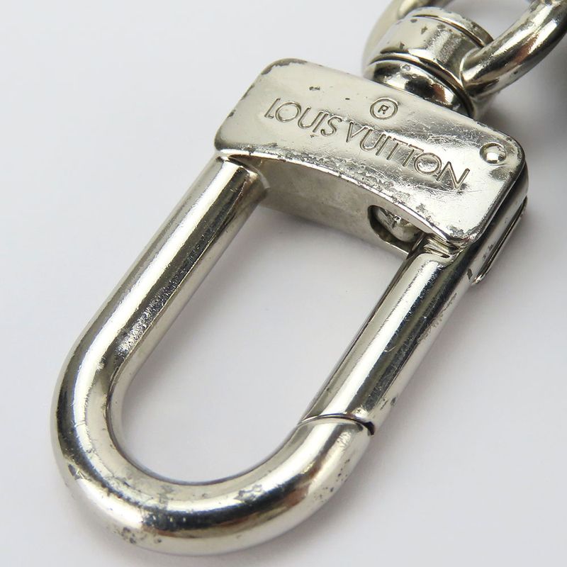 Louis Vuitton Key Holder Porte Cles Mp2082 Taurillon Initiative Leather Navy — view 4