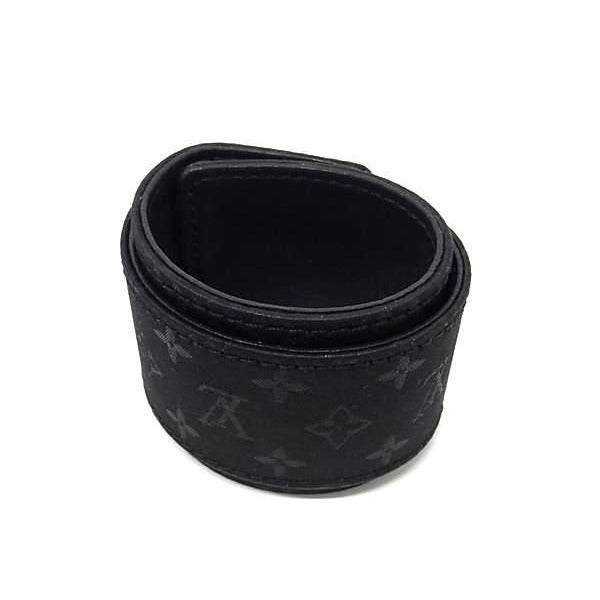 Louis Vuitton Bracelet Cellule Black Monogram Satin Gold — view 3