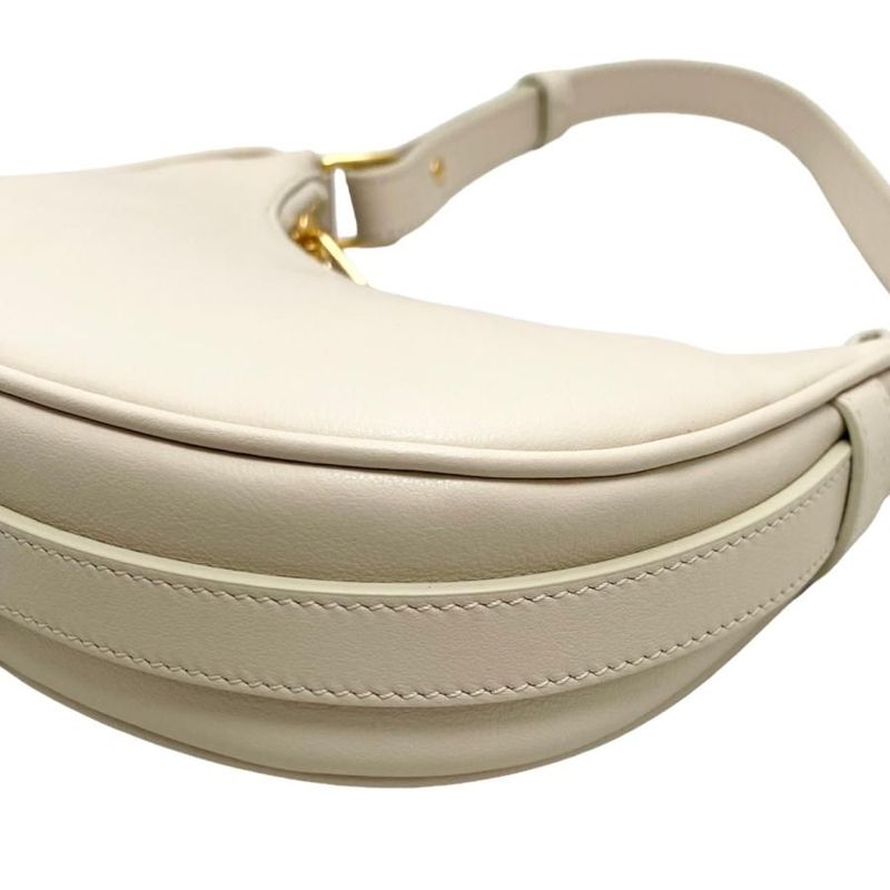 Celine Handbag Smooth Calfskin Mini Bag Beige Gold Hardware — view 6