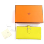 Hermes Bearn Souffle Vaux Epson Jeanne Naples Silver Hardware H Logo Foldable — view 2