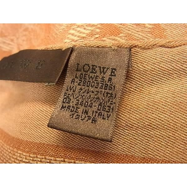 Loewe Shawl Orange 35% Cashmere Silk 30% Wool Floral Fringe — view 4