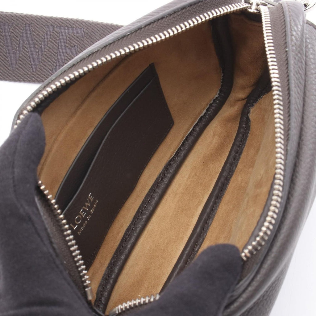 Loewe Shoulder Bag Pebble Small Dark Gray Leather — view 3