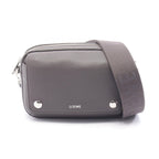 Loewe Shoulder Bag Pebble Small Dark Gray Leather