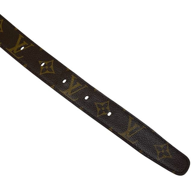 Louis Vuitton M6919 Ct0065 Belt Santure Ellipse Monogram Canvas Brown Gold Logo — view 7