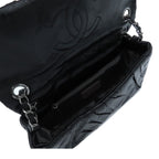 Chanel Shoulder Bag Black Gold Calfskin Twisted Gathered Chain Flap — view 5